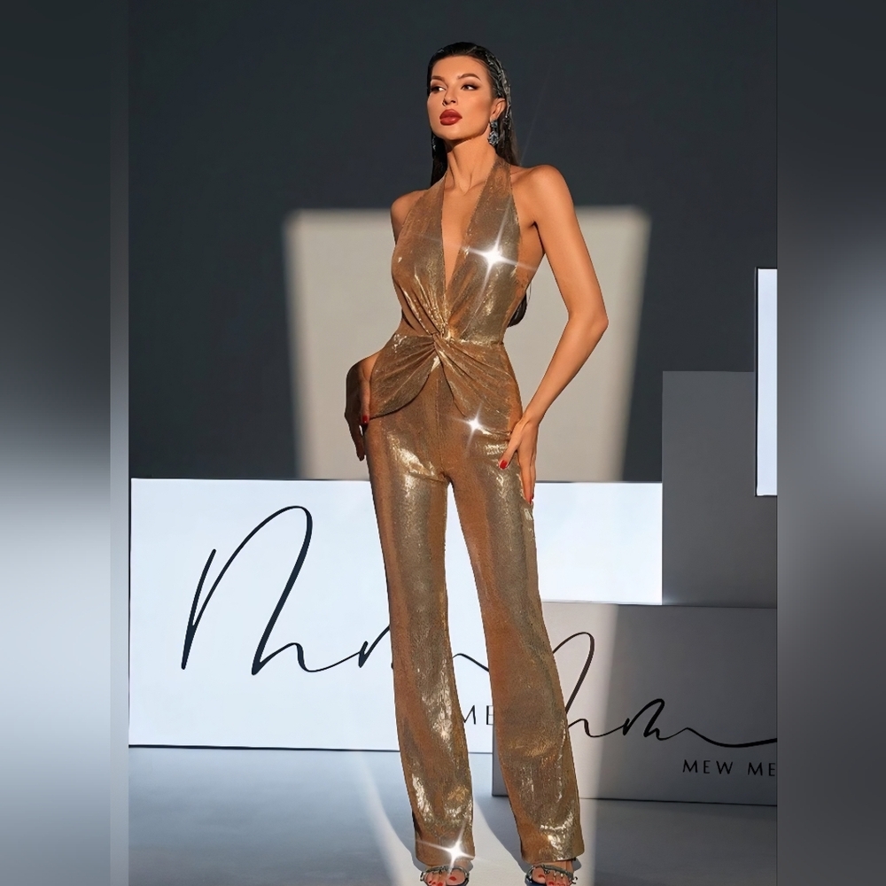 Gold Women's Jumpsuit